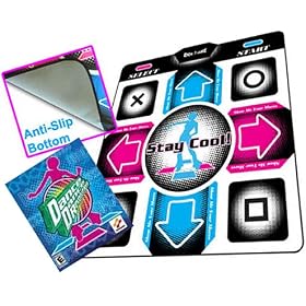 Dance Dance Revolution Non-Slip Pad (PC,PS2) with bundle Konami Dance Dance Revolution CD [PC,Win]
