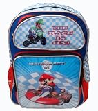 Mario Kart Wii 15in Full Size Backpack - Mario Brother Backpack