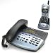 AT&T 2462 2.4 GHz DSS 2-Line Cordless Phone with Answering System, Speakerphone, and Corded Base (Metallic Black)