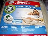 SUNBEAM HEATED BLANKET QUEEN SZ. TAUPE