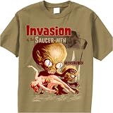 Flashback Jumbo Print Invasion Saucer Men T-Shirt