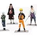Japanese Anime Naruto Figures Collection Figurines 4pc Set , Kakashi Uzumaki Naruto Sasuke