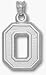 Ohio State Buckeyes No Leaf O 5/8 Pendant - Sterling Silver Jewelry