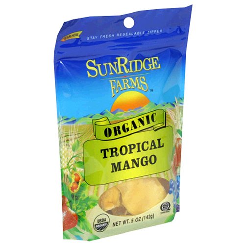Sunridge Farms Organic Mango Slices, 5-Ounce Bags (Pack of 6) by SunRidge Farms