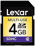 Lexar 4 GB Class 2 SDHC Flash Memory Card LSD4GBASBNA