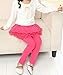 Arshiner Little Girls Winter Warm Leggings Pants with Tutu Lace Skirt,Rose Red 110(Age for 5-6Y)