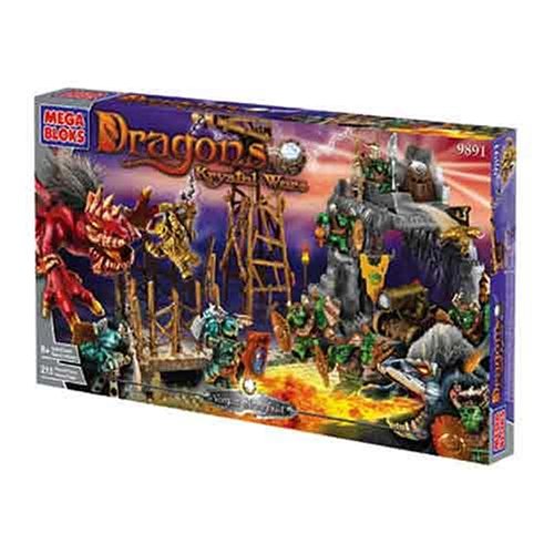 Childrens Toyshop  Toys : Mega Bloks Dragons Krystal Wars Vorgan Stronghold 215pc