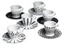 Bodum Paula Espresso Cups and Saucers, Set of 6