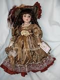 Porcelain Collector Doll, Sweet Georgia, 16 on Stand
