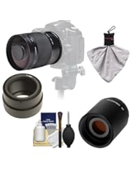 Photography: Samyang 500mm f/8.0 Mirror Lens with 2x Teleconverter (=1000mm) for Sony Alpha NEX-C3, NEX-F3, NEX-5, NEX-5N, NEX-7 Digital Cameras - SAMYANG