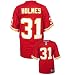Reebok NFL Equipment Kansas City Chiefs #31 Priest Holmes Red Premier Tackle Twill Football Jersey