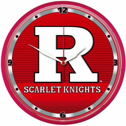 NCAA Rutgers Scarlet Knights Round Clock