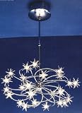 Contemporary Lamps, Starburst Twenty-Four Light Crystal and Chrome Chandelier by Eurofase--Excellent customer service--see our feedback.