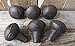Lot of 6 Very Primitive & Rustic ROUNDISH KNOB Drawer Door PULL 1.5