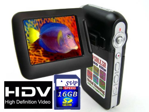 SVP T100-Black 16MP Max. True HD Camcorder with 2.4