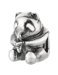925 Sterling Silver Sitting Baby Panda Bear Bead, For Chamilia, Pandora, Biagi, Personality, Reflections And More Charm Bracelets