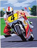  : Junior Paint By Number Set Motor Bike Racing