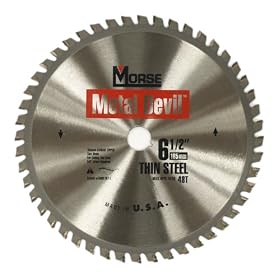 MK Morse CSM65048TSC Metal Devil 6-1 2 Thin Steel Cutting Circular Saw Blade by MK Morse