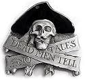 DEAD PIRATE Belt Buckle with Hidden Lighter