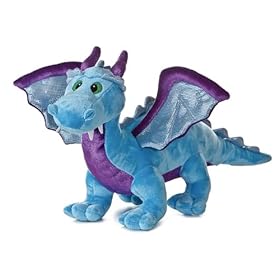  Aurora Plush 14 inch Blue Dragon with sound