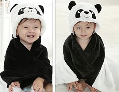 How to buy Luk Oil Spring Autumn Kid Baby Girl Boy Bathrobe Towel Cloak Cute Panda Cartoon Ultra-soft Flannel Baby Blanket Suitable for 0-2 Years Old