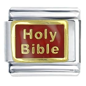 Buddhist Bracelet Golden Italian Charm Holy Bible Red Words & Phrases