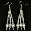 Handmade Pearl & Silver Earrings