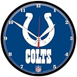 Indianapolis Colts Nfl Round Wall Clock