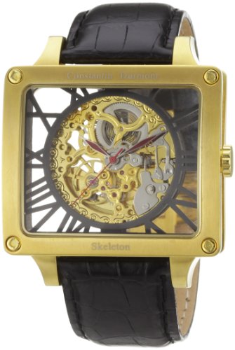 Constantin Durmont Herren-Armbanduhr XL Corral AnalogAutomatik Leder CD-CORR-AT-LT-GDGD-BK Preisvergleich