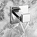 Leyden Chrome Towel Hooks, 2 Packs Robe Hooks Polish Finish for Coat Clothes Bathroom Wall