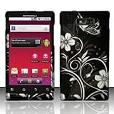 For Virgin Mobil Motorola Triumph WX435 Accessory - Black Vine Design Hard  ....