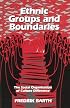 Ethnic Groups and Boundaries