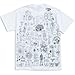 ComputerGear Science Facts T Shirt Crib Cheat Sheet STEM Geek Nerd Tee, L White