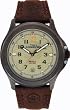 Timex Mens Expedition Brown Leather Strap Watch, 50 Meter, 10 Year Battery, Date, Indiglo, 47012