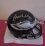 Reggie White Hand Signed Autographed Philadelphia Eagles Riddell Football Mini Helmet w/ Photo of Signing