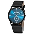 Skagen Designs Men's Leather Analogue Watch 958XLBLN with Blue Dial