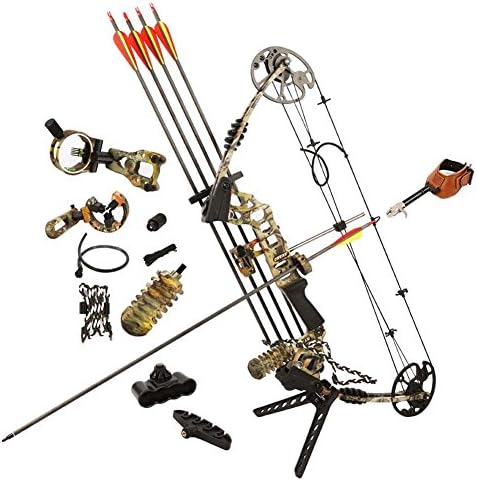 Dream Camo Compound Bow Right Hand Outdoor Hunting Bows&amp;Arrows Archery Set ...