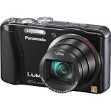 Panasonic Lumix ZS20 14.1 MP High Sensitivity MOS Digital Camera with 20x Optical Zoom (Black) ZS 20- FREE 2 PACK FIBER CLOTH