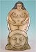 Cernunnos Vase, Goddess Porcelain Sculpture Vase original hand made ceramic