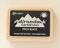 Ranger Adirondack Earthtones Dye Inkpads, Pitch Black