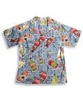 Kyds - Boys Short Sleeved Camp Shirt, Blue