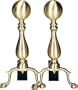 Uniflame Solid Antique Brass Medium Ball Andiron