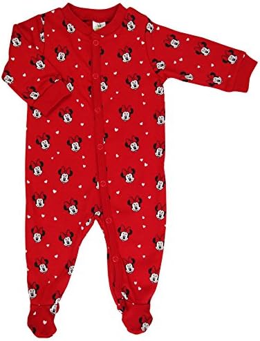 Disney Baby Minnie Mouse Baby Girls Sleepsuit - Sizes Tiny Baby to 24 Months - Tiny Baby / Up to 50 cm