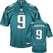 David Garrard Youth Jersey: Reebok Teal Replica #9 Jacksonville Jaguars Jersey - Small (8)