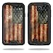 MightySkins Protective Vinyl Skin Decal Cover for LifeProof Samsung Galaxy S4 Case fre wrap Sticker Skins Vintage Flag
