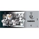 Oakland Raiders NFL Evolution Wall Clock
