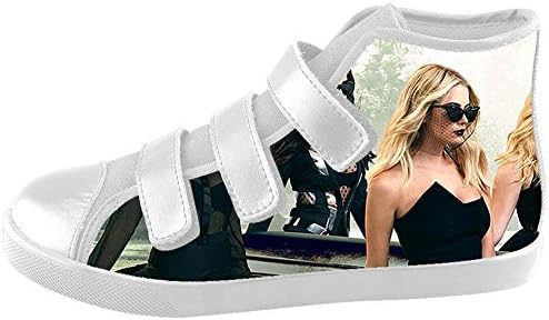 GDOKONW Customize Pretty Little Liars Velcro Kids Canvas Shoes Girls Boys Unisex