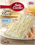 Betty Crocker Supermoist Cake Mix, White, 16.25-Ounce (Pack of 6)