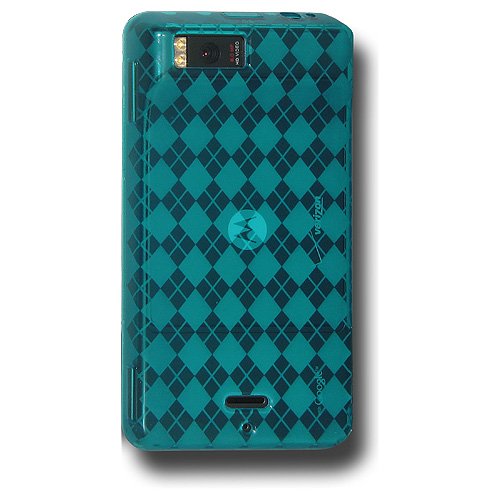 Amzer Luxe Argyle Skin Case for Motorola Droid X MB810 – Blue