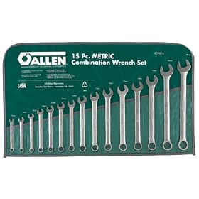 Allen 15pc 7-22mm 12pt Allen Combo Wrench Set by Allen